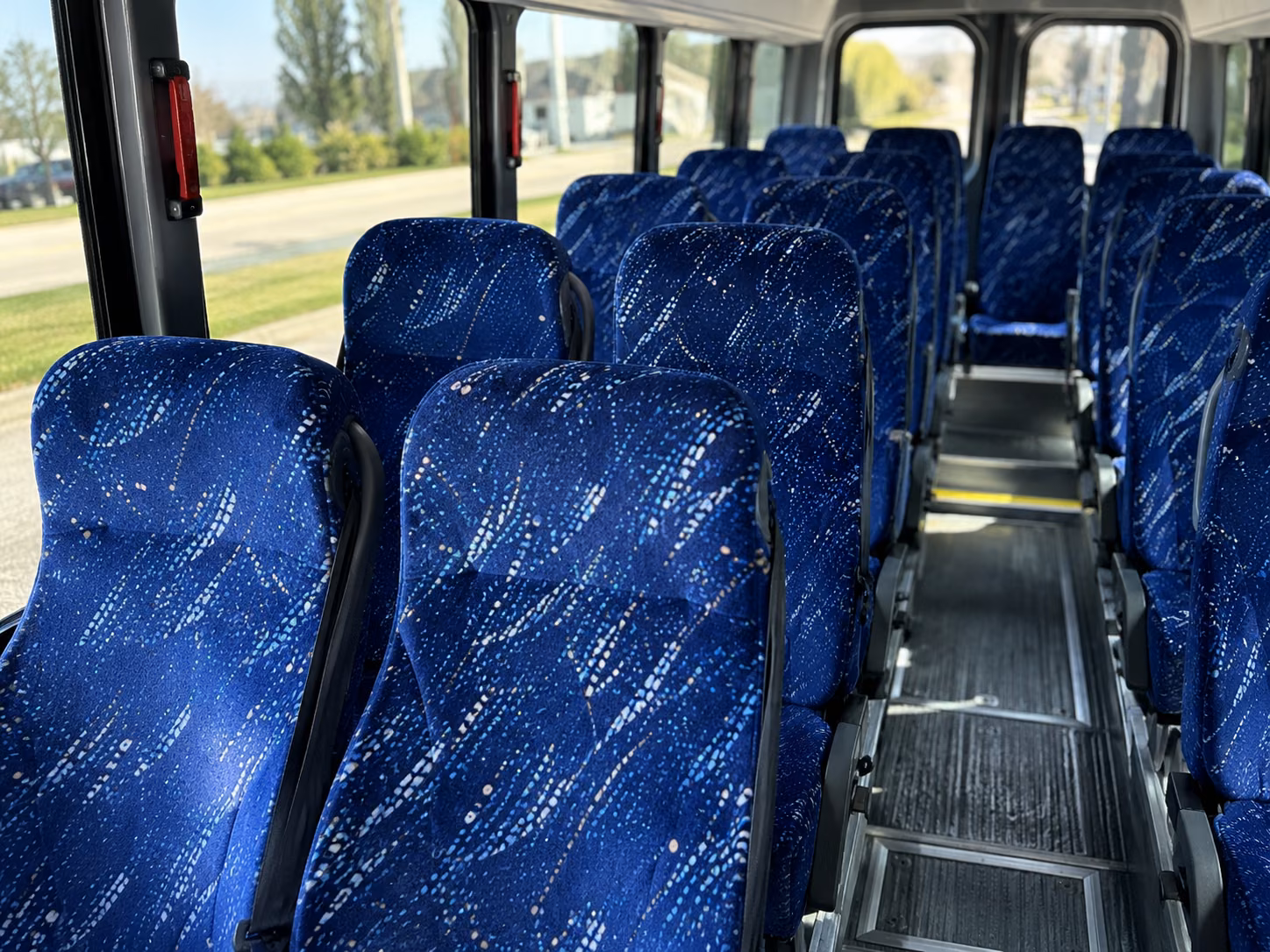 upland 18 passenger minibus interior