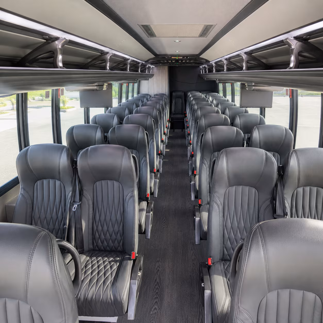 upland 25 passenger minibus inside