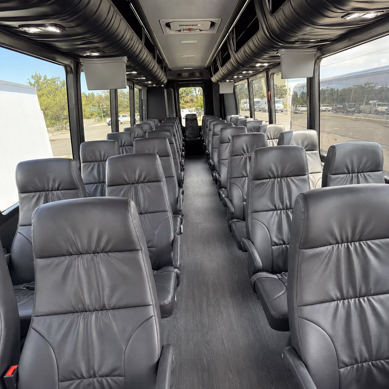 upland 30 passenger minibus inside