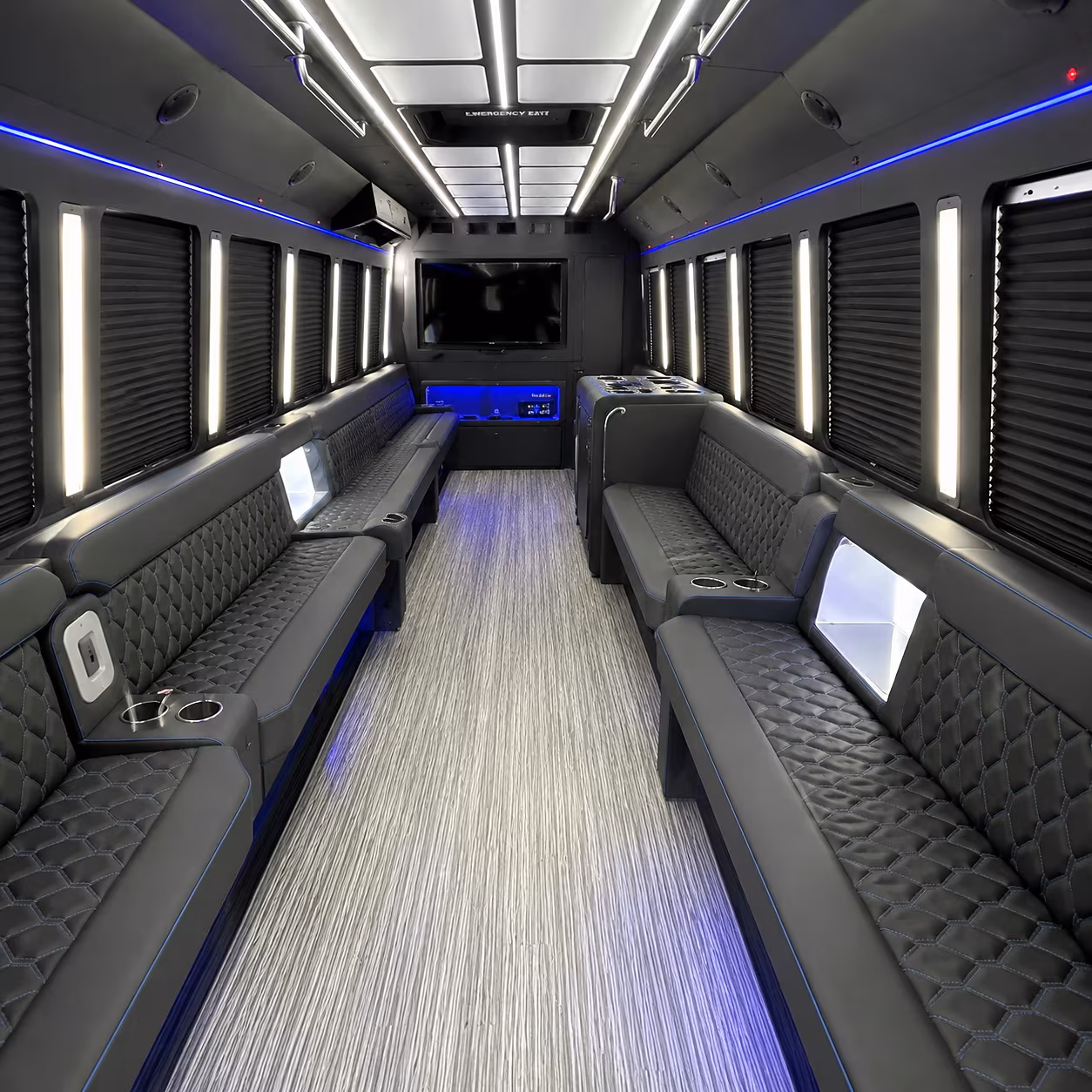 upland bachelorette party buses for spa days and winery afternoons