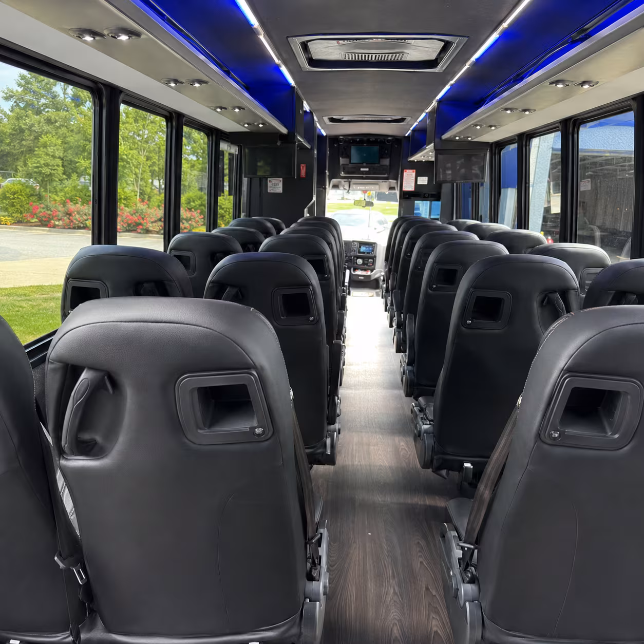 upland field trip transportation onboard seating