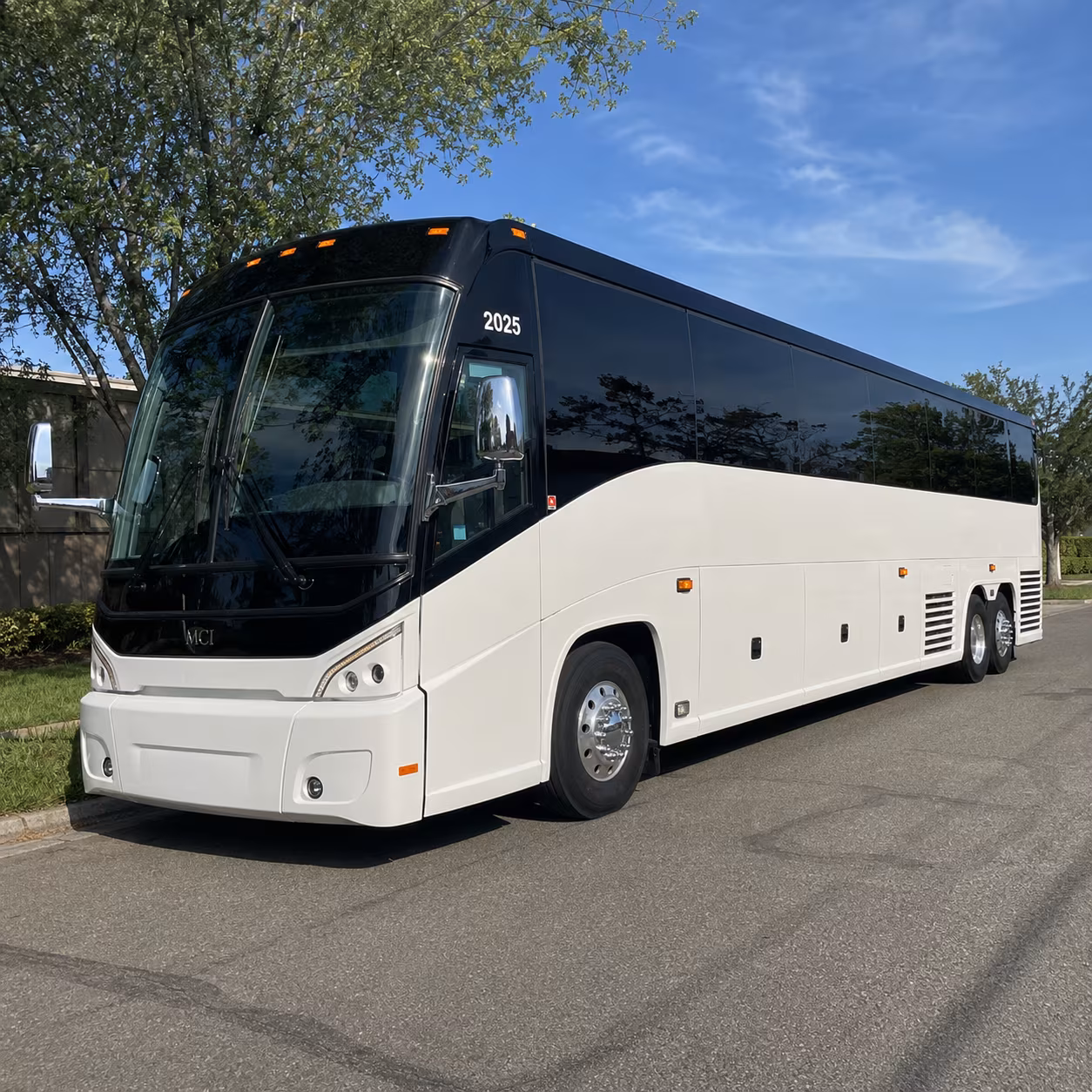 upland long distance charter bus rental