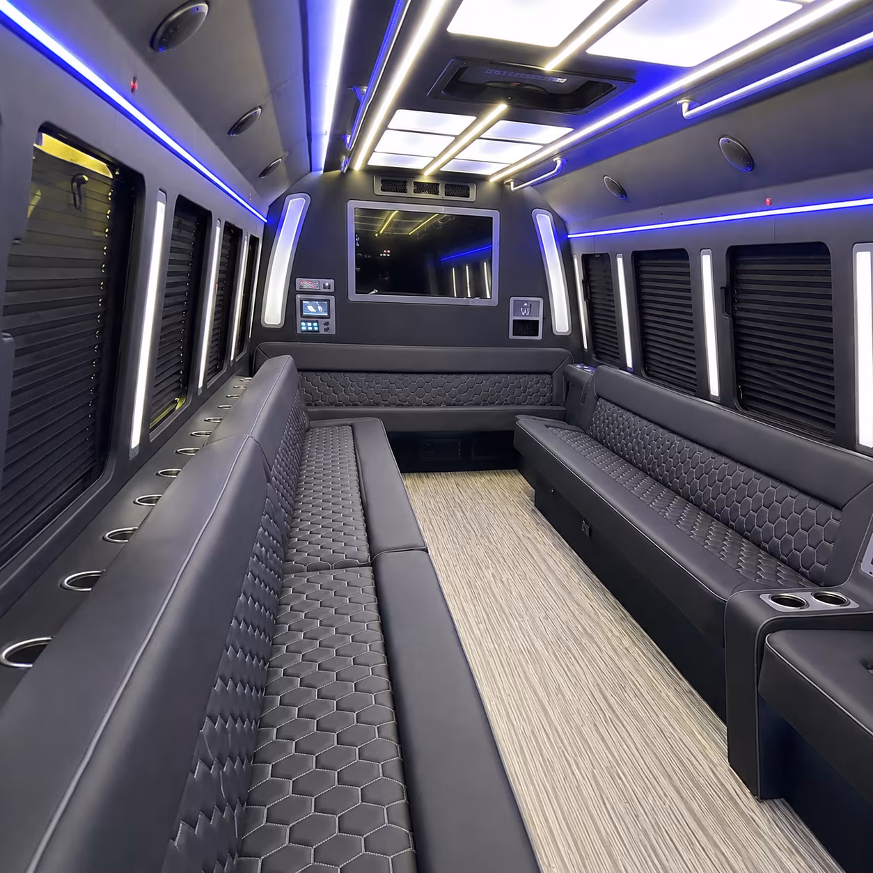upland party bus interior