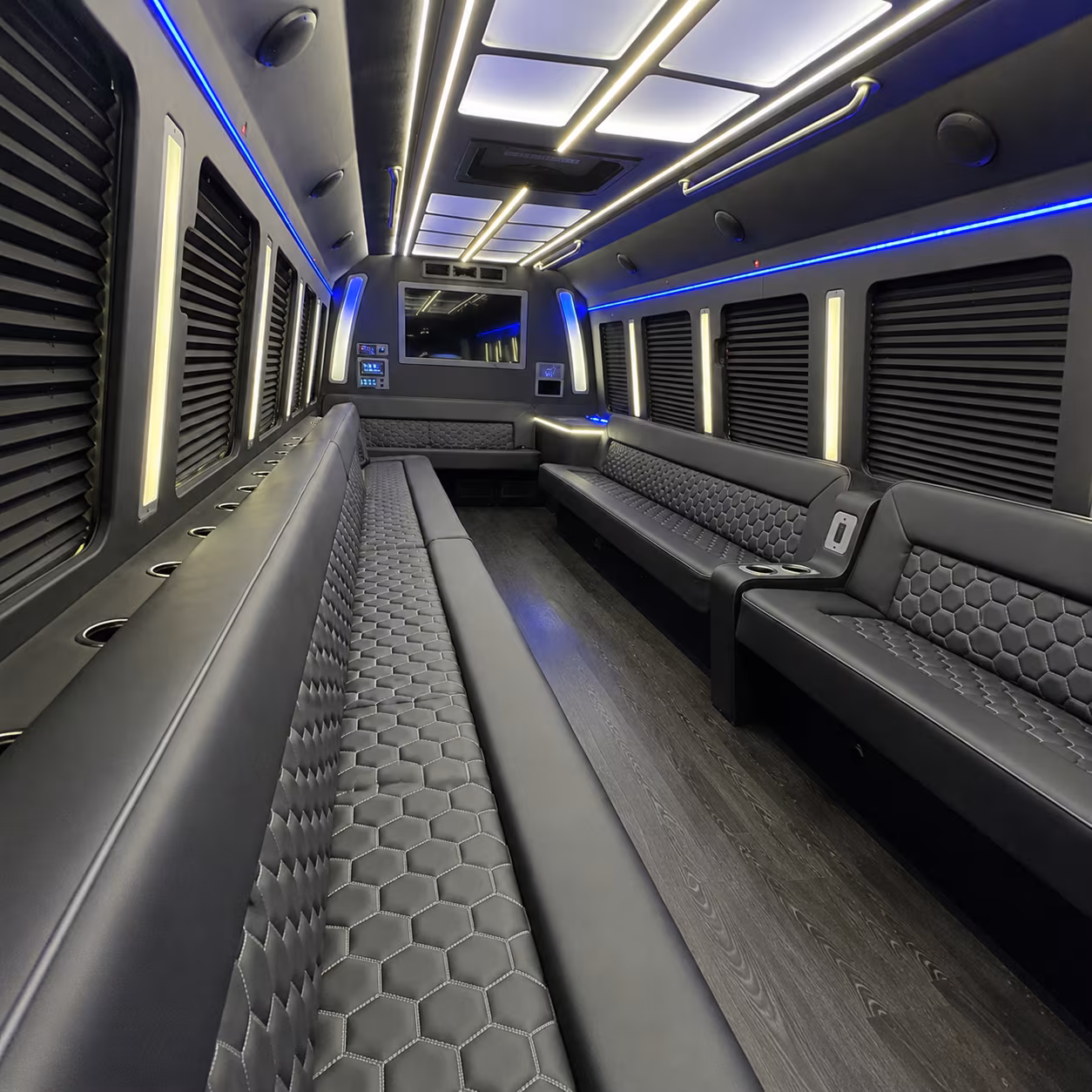 upland wedding party bus rental