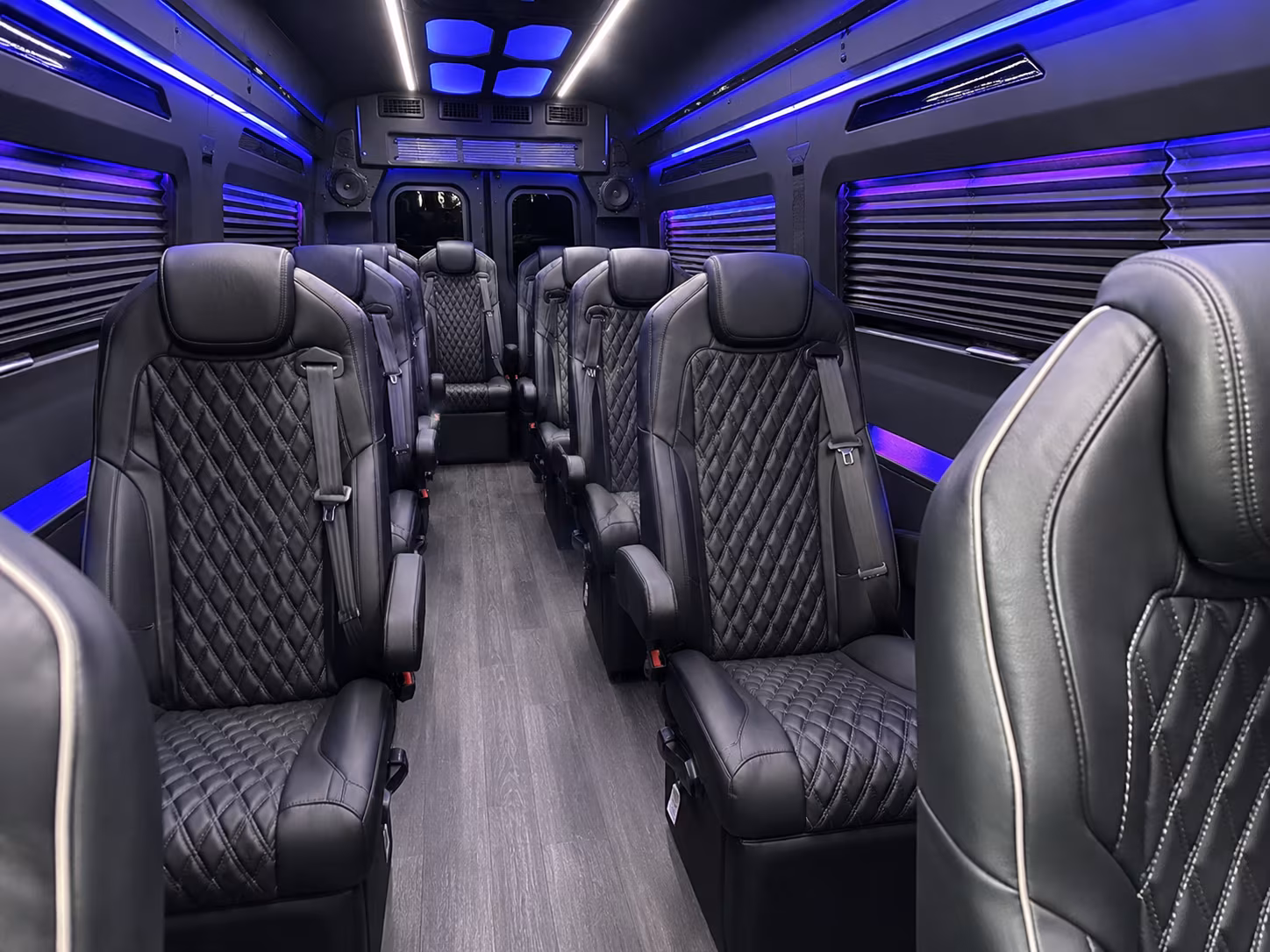 upland wedding transportation onboard seating